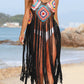 Fringe Spaghetti Strap Cover-Up