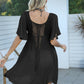 Openwork Flutter Sleeve Cover-Up Dress