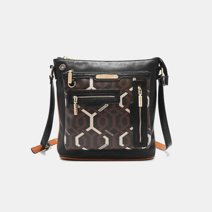 Geometric Pattern Crossbody Bag