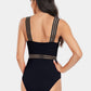 V-Neck One-Piece Swimwear