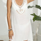 Tassel Scoop Neck Wide Strap Cover-Up