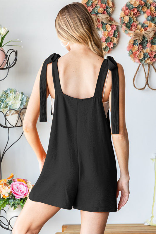 Sleeveless Romper with Pockets