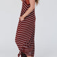 Pocketed Striped Scoop Neck Maxi Cami Dress