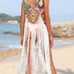 Fringe Spaghetti Strap Cover-Up