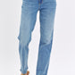 Waist Straight Jeans