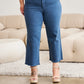 Crop Chloe Tummy Control High Waist Raw Hem Jeans