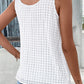 Tied V-Neck Wide Strap Tank