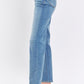 Waist Straight Jeans