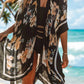 Printed Open Front Cover-Up