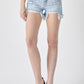 RISEN Frayed Hem Denim Shorts with Fringe Detail Pockets