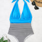 Halter Neck One-Piece Swimwear