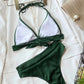 Tied Halter Neck Bikini Set