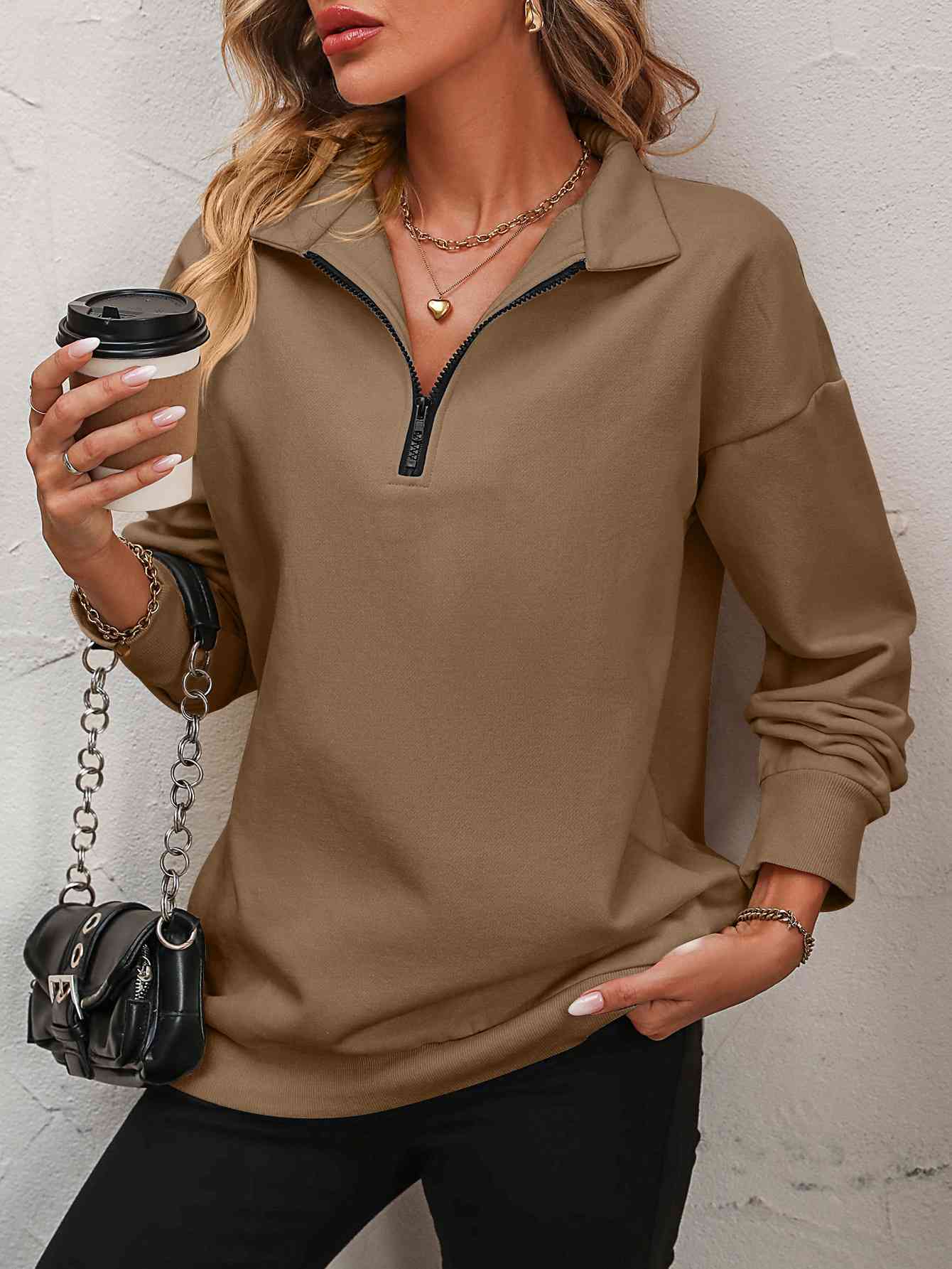 Dropped Shoulder Sweatshirt