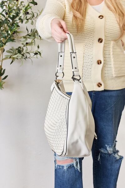 Vegan Weaved Leather Handbag