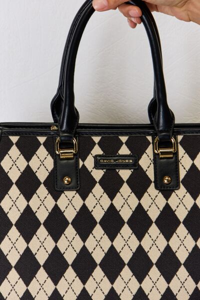 Argyle PU Leather Handbag