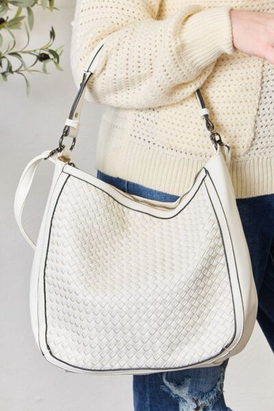 Vegan Weaved Leather Handbag