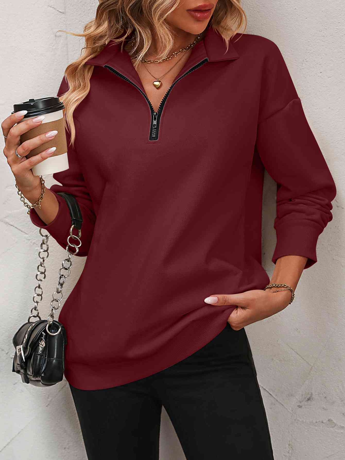 Dropped Shoulder Sweatshirt