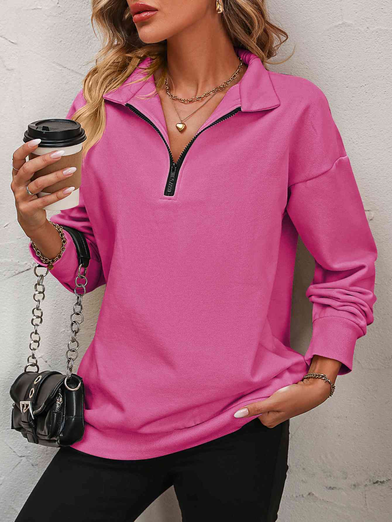 Dropped Shoulder Sweatshirt