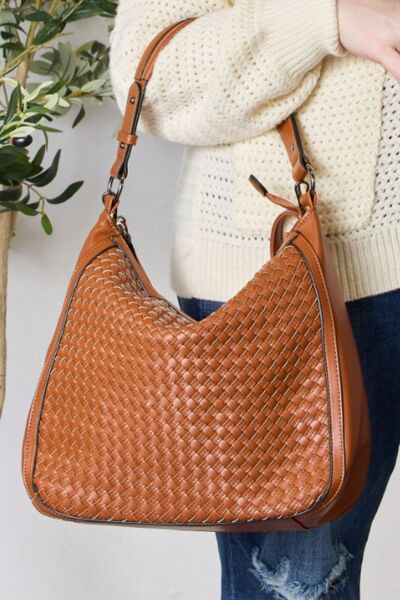 Vegan Weaved Leather Handbag