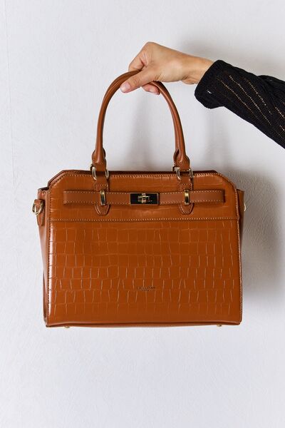 Textured PU Leather Handbag