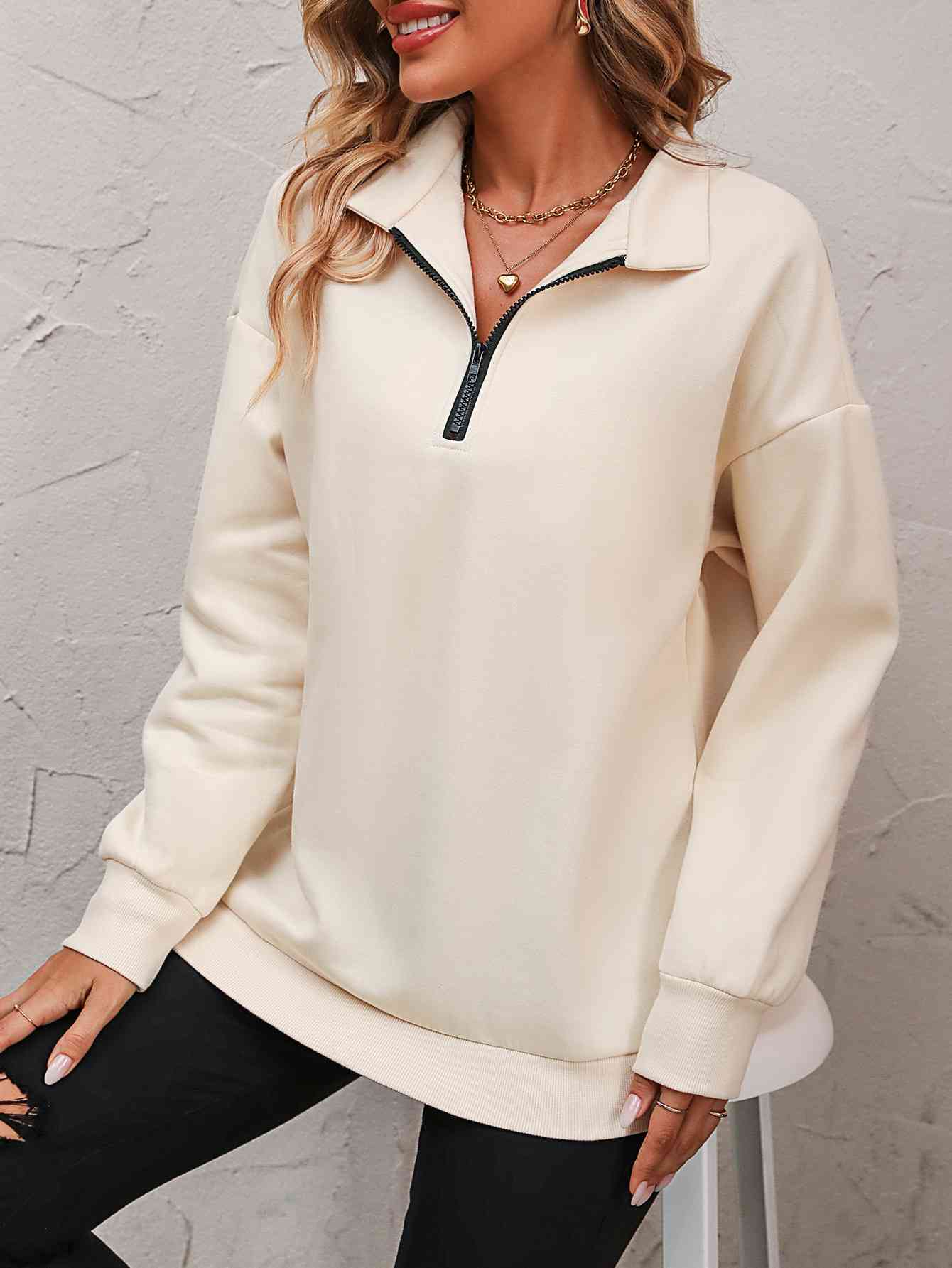 Dropped Shoulder Sweatshirt