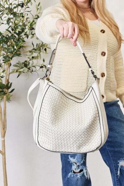 Vegan Weaved Leather Handbag