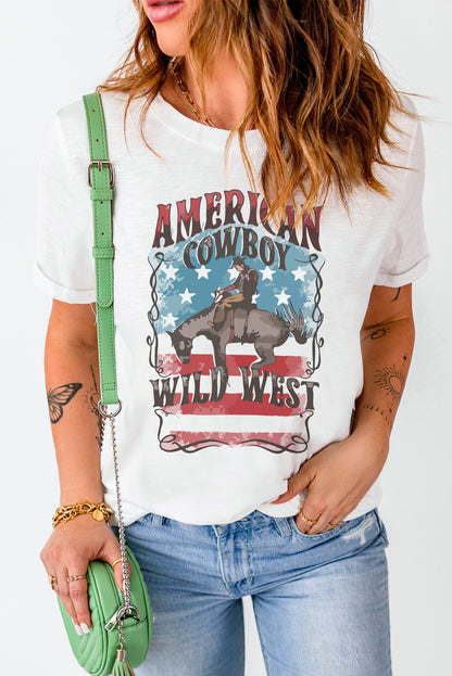 American Cowboy Wild West Graphic T