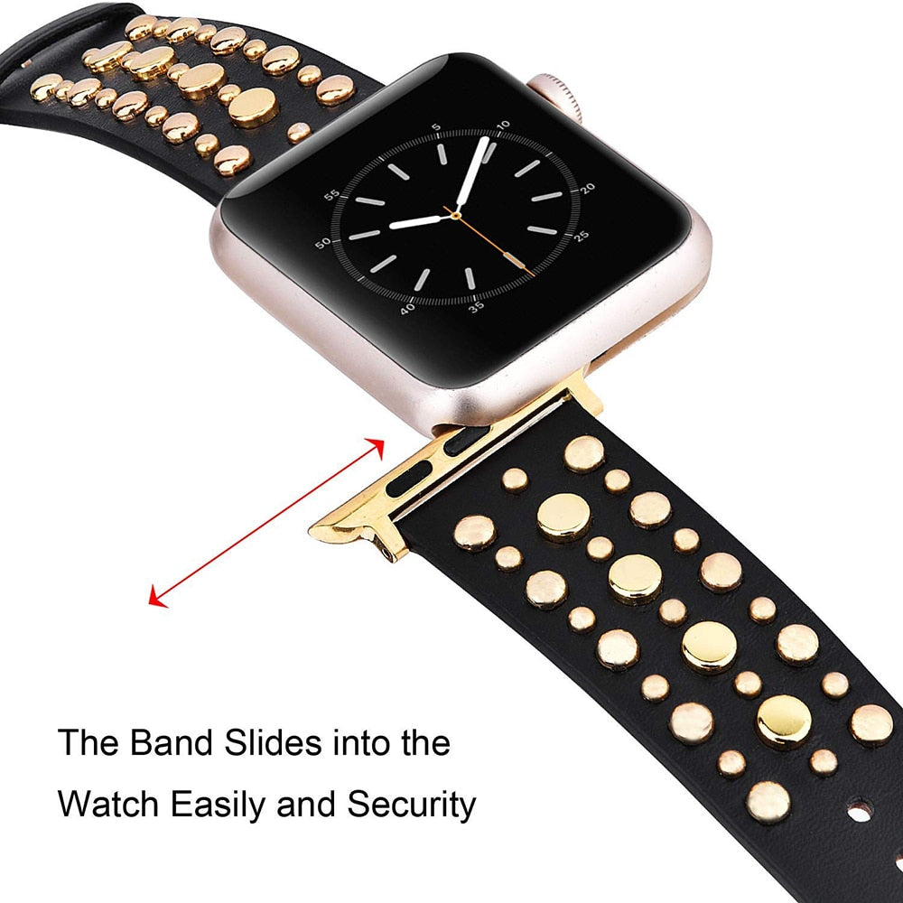 Rockstar Leather Watch Band