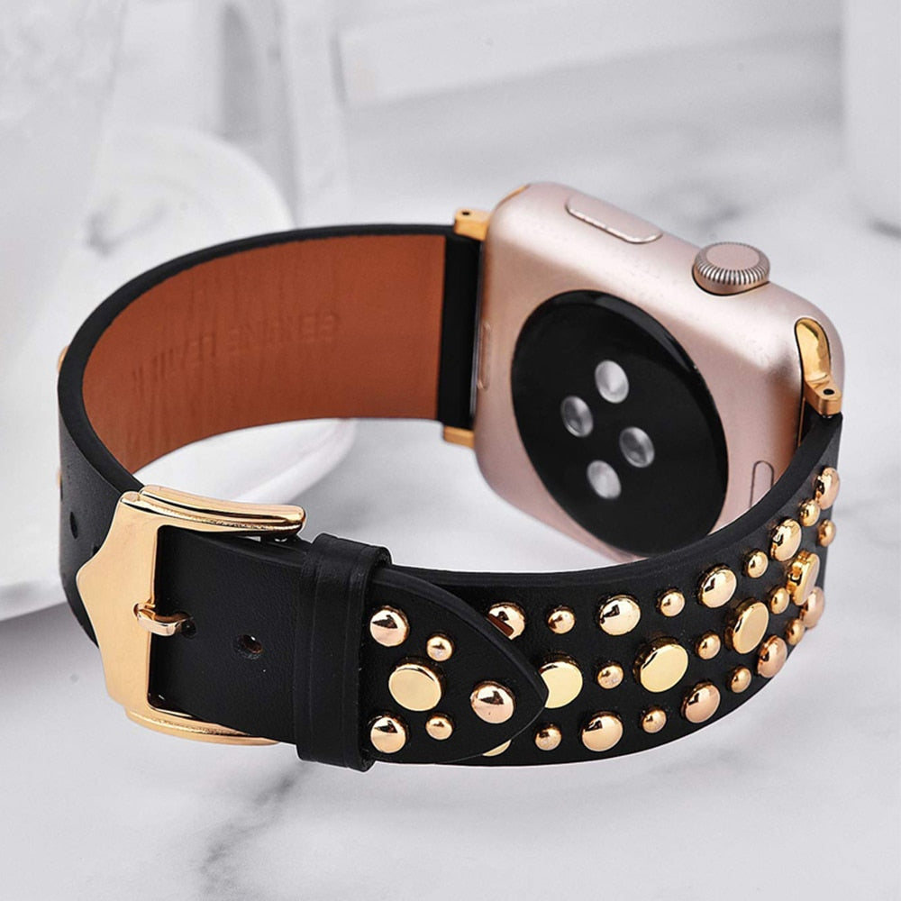 Rockstar Leather Watch Band