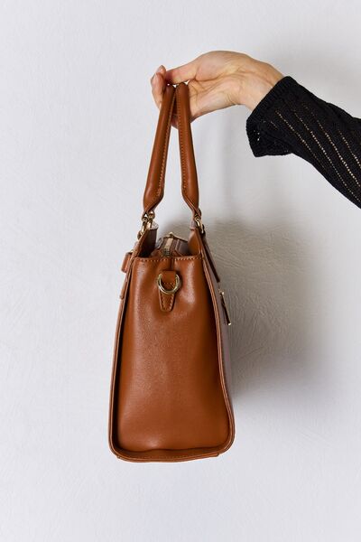 Textured PU Leather Handbag