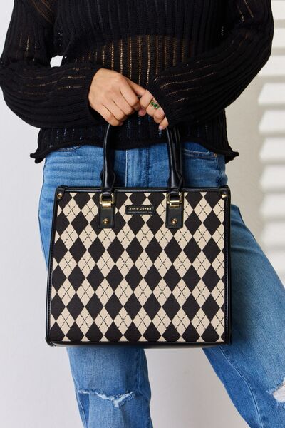 Argyle PU Leather Handbag