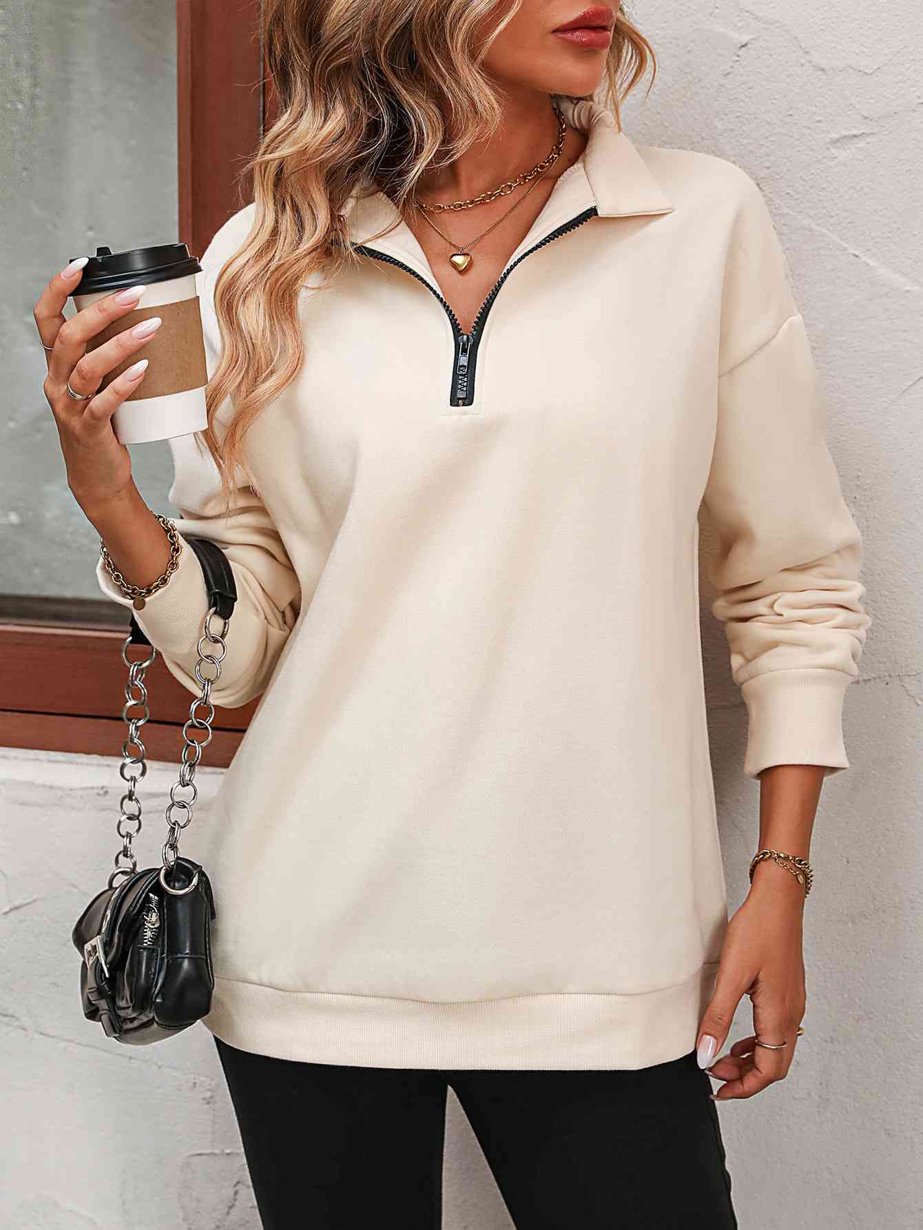 Dropped Shoulder Sweatshirt