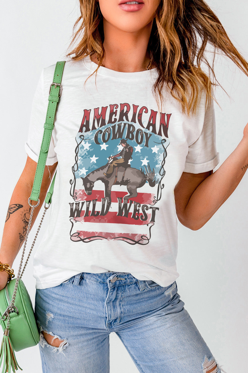 American Cowboy Wild West Graphic T