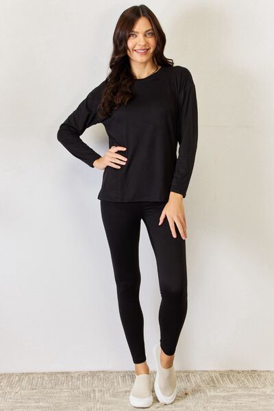 Sleeve T-Shirt and Leggings Set