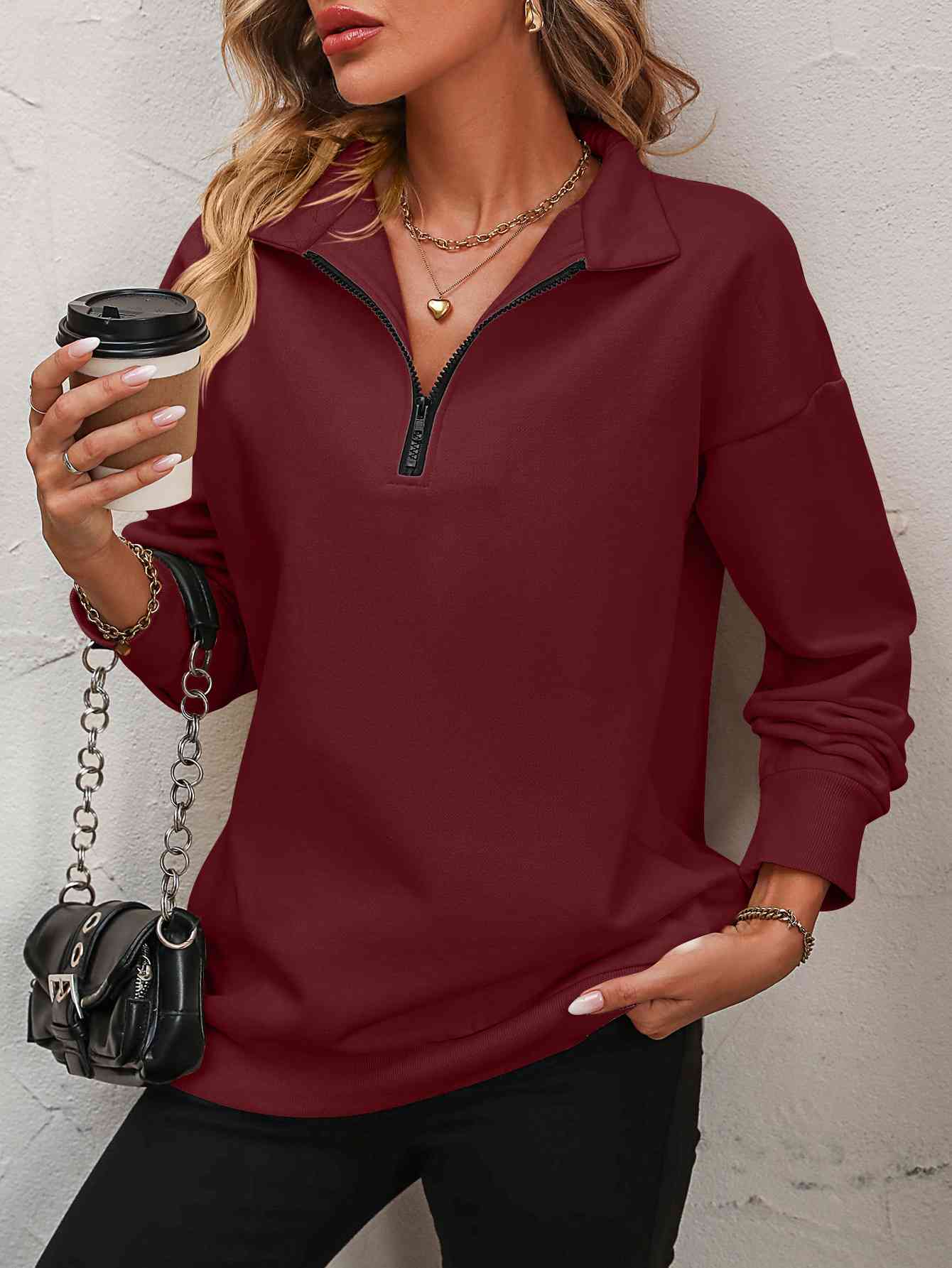 Dropped Shoulder Sweatshirt