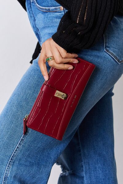 Textured PU Leather Wallet