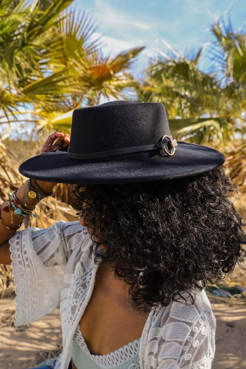 Gold Ring Buckle Bolero Hat