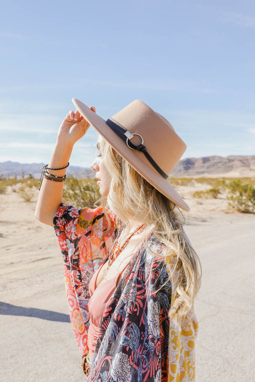 Gold Ring Buckle Bolero Hat